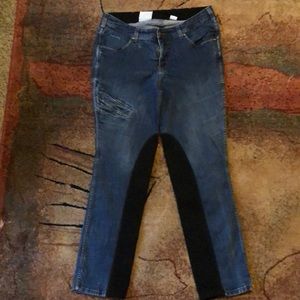 Smooth Stride Horse riding jeans knee patch,cell phone pocket.Morgan size 14 16